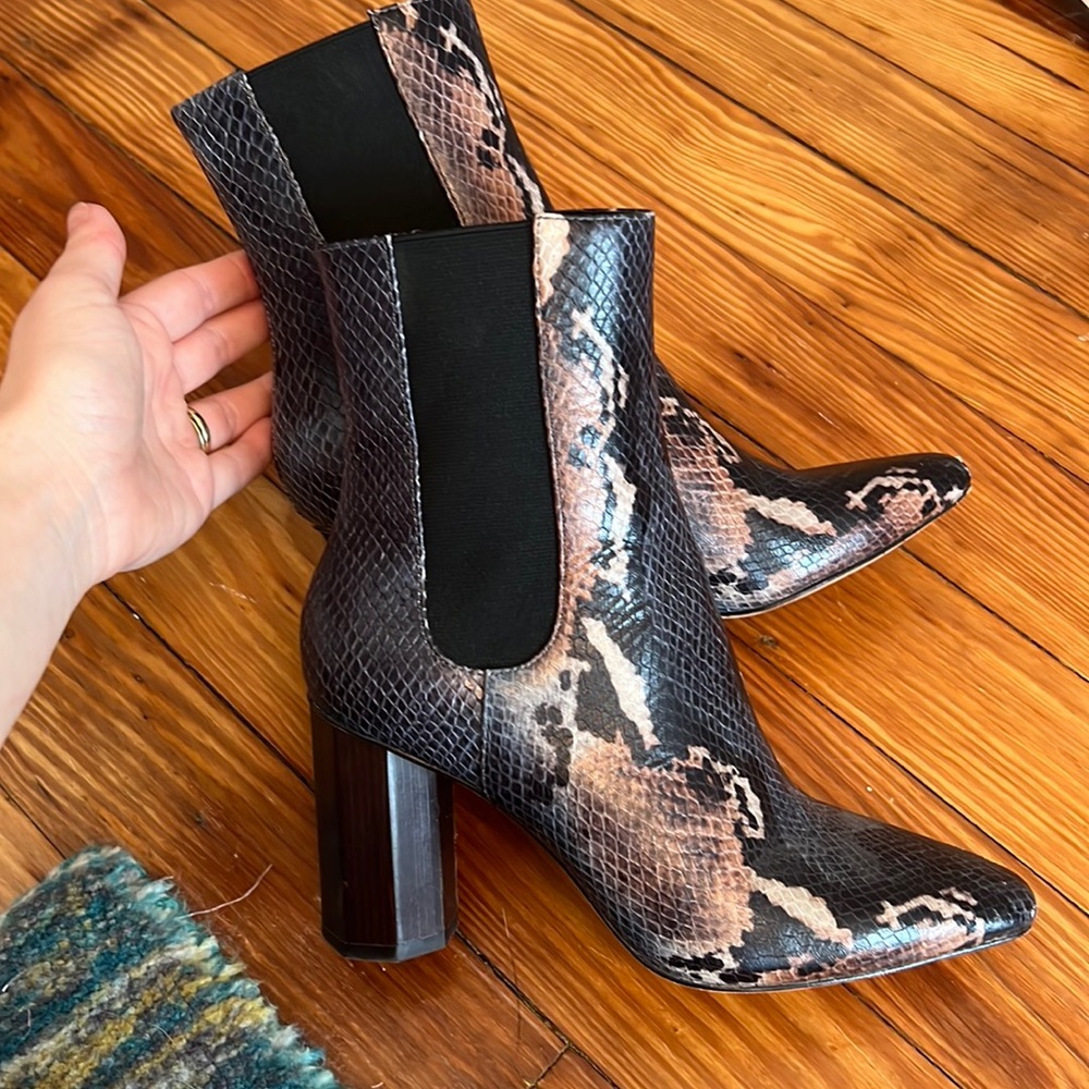 Donald Pliner Snakeskin Boots